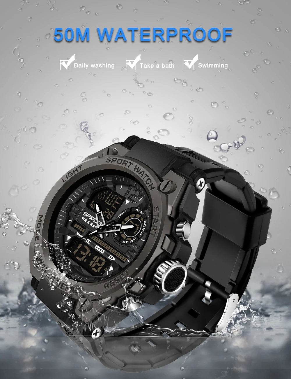 SANDA 2022 Top Brand Men&#39;s Watches 5ATM Waterproof Sport Military Wristwatch Quartz Watch for Men Clock Relogio Masculino 6024 - 𝖔𝖋𝖊𝖊𝖗𝖘𝖙𝖆𝖗𝖑𝖎𝖌𝖍𝖙